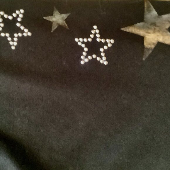 Black Leggings Studded Stars Justice Sz 12. - Picture 5 of 8